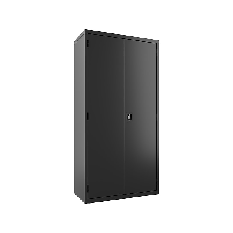 Hirsh 72" Steel Wardrobe Cabinet with 4 Shelves, Black (22632) image 1