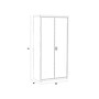 Hirsh 72" Steel Wardrobe Cabinet with 4 Shelves, Black (22632)~#|#~sp126926555_sc7