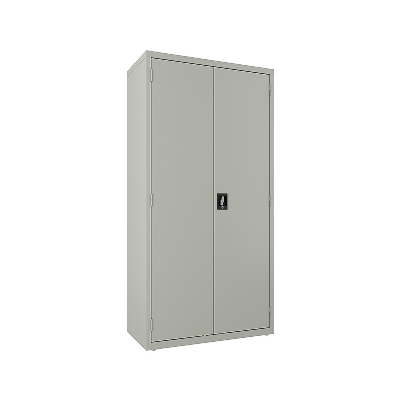 Hirsh 72" Steel Wardrobe Cabinet with 4 Shelves, Light Gray (22633) image 1