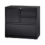 Hirsh HL8000 Series 3-Drawer Lateral File Cabinet, Locking, Letter/Legal, Black, 30" (19628)~#|#~sp126926572_sc7