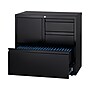 Hirsh HL8000 Series 3-Drawer Lateral File Cabinet, Locking, Letter/Legal, Black, 30" (19628)~#|#~sp126926574_sc7