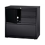 Hirsh HL8000 Series 3-Drawer Lateral File Cabinet, Locking, Letter/Legal, Black, 30" (19628)~#|#~sp126926576_sc7