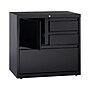 Hirsh HL8000 Series 3-Drawer Lateral File Cabinet, Locking, Letter/Legal, Black, 30" (19628)~#|#~sp126926577_sc7