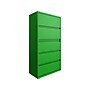 Hirsh HL10000 Series 5-Drawer Lateral File Cabinet, Locking, Letter/Legal, Screaming Green, 36" (24259)~#|#~sp126926578_sc7