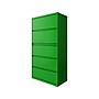 Hirsh HL10000 Series 5-Drawer Lateral File Cabinet, Locking, Letter/Legal, Screaming Green, 36" (24259)~#|#~sp126926580_sc7