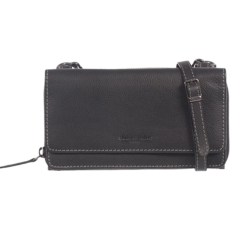 Club Rochelier Onyx Leather Cross-Body Wallet, Black (CL110WOS28-Blk) image 1