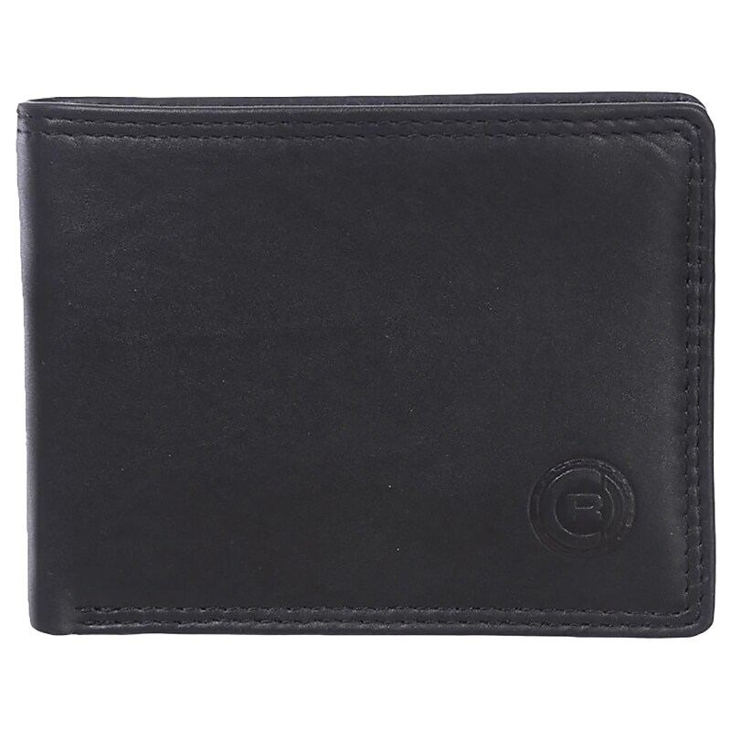 Club Rochelier Leather Slimfold Wallet, Black (4454-R2-Blk) image 1