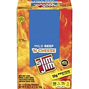 Slim Jim Beef and Cheese, 1.5 oz, 18 Count