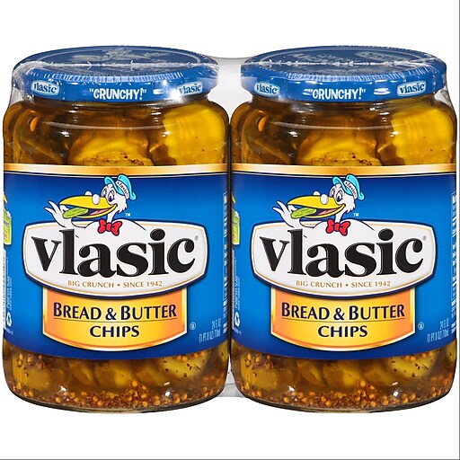 Vlasic Bread And Butter Pickle Chips 24 Oz 2 Pack Staples