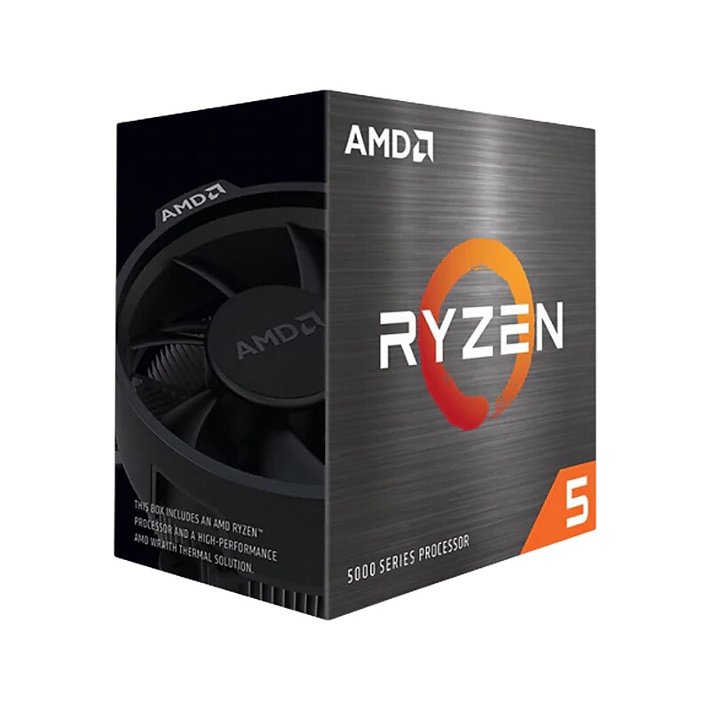 AMD Ryzen 5 5600X 6-Core 3.7GHz Computer Processor, Socket AM4 (100-100000065BOX)