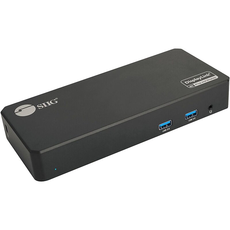 SIIG Universal Hybrid Triple 4K Video Docking Station with PD 3.0 (JU-DK0J11-S1) image 1