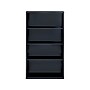 Hirsh HL8000 Series 60"H 4-Shelf Bookcase with Adjustable Shelves, Black Steel (21993)~#|#~sp127029211_sc7