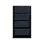 Hirsh HL8000 Series 60"H 4-Shelf Bookcase with Adjustable Shelves, Black Steel (21993)~#|#~sp127029212_sc7