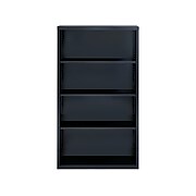 Hirsh HL8000 Series 4-Shelf 60"H Steel Bookcase, Black (21993)