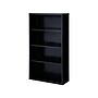 Hirsh HL8000 Series 60"H 4-Shelf Bookcase with Adjustable Shelves, Black Steel (21993)~#|#~sp127029213_sc7