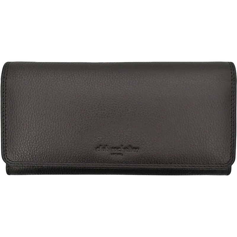 Club Rochelier Leather Clutch Wallet, Black (DH4464-1BLK) image 1
