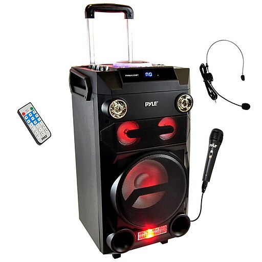 Pyle Pro Portable Bluetooth Karaoke Speaker System (PWMA335BT) at Staples