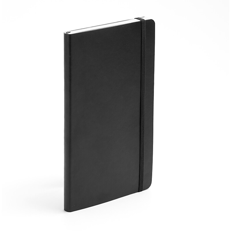 Poppin Soft Cover Notebooks, Medium, Black, 100/Box (105043) image 1