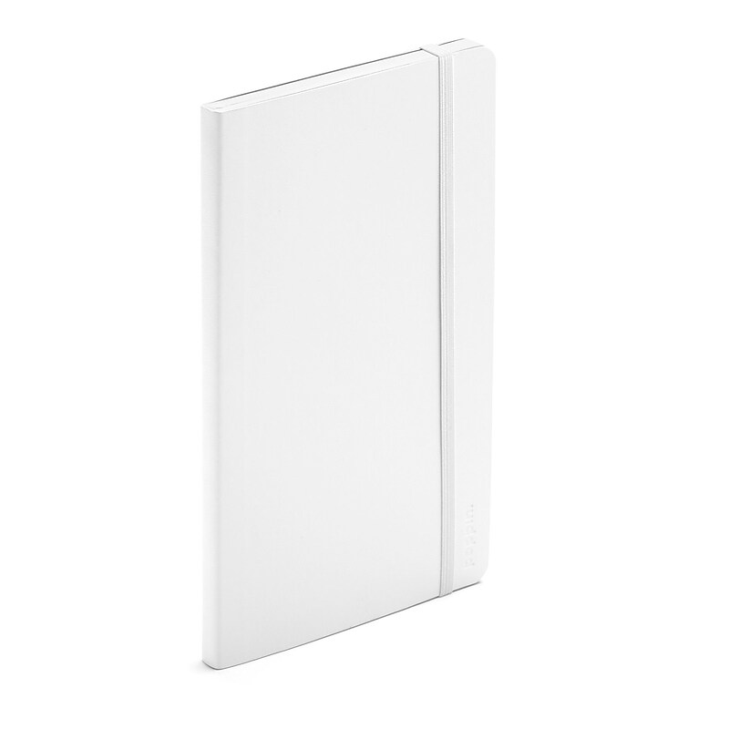 Poppin Soft Cover Notebooks, Medium, White, 100/Box (105046) image 1