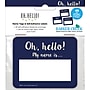 Barker Creek Self-adhesive Oh Hello! School Name Tags, 2.75" x 3.5", 45/Pack (1555) ~#|#~sp127284903_sc7