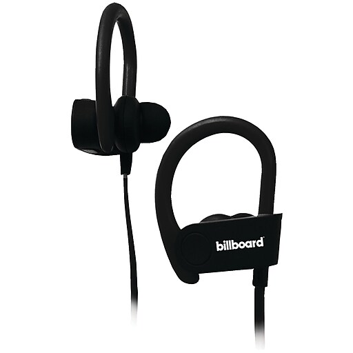 Billboard BB896 Bluetooth Earhook Headset with Microphone, Black at Staples