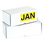 Tape Logic 6" x 3" Rectangle "JAN" Months of the Year Label, Fluorescent Yellow, 500/Roll~#|#~sp127287566_sc7