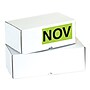 Tape Logic 6" x 3" Rectangle "NOV" Months of the Year Label, Fluorescent Green, 500/Roll~#|#~sp127287595_sc7