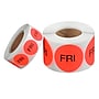 Tape Logic 2" Circle "FRI" Days of the Week Label, Fluorescent Red, 500/Roll~#|#~sp127287680_sc7
