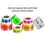 Tape Logic 2" Circle "FRI" Days of the Week Label, Fluorescent Red, 500/Roll~#|#~sp127287681_sc7