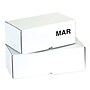 Tape Logic 3" x 2" Rectangle "MAR" Months of the Year Label, White, 500/Roll~#|#~sp127288130_sc7