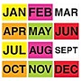 Tape Logic 3" x 2" Rectangle Easy Order Packs Months of The Year Label, 500/Roll~#|#~sp127288469_sc7