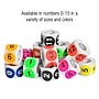 Tape Logic 1" Circle "8" Number Label, Orange, 500/Roll~#|#~sp127288795_sc7