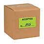 "Accepted By _______" Labels, Yellow/Black, 5" x 3", 500/Rl (DL3301)~#|#~sp127289015_sc7