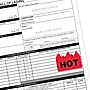 Tape Logic Flame Labels, " - "Hot" (Bill of Lading), 1 1/2" x 2", Red/Black, 500/Roll (DL1399)~#|#~sp127289710_sc7