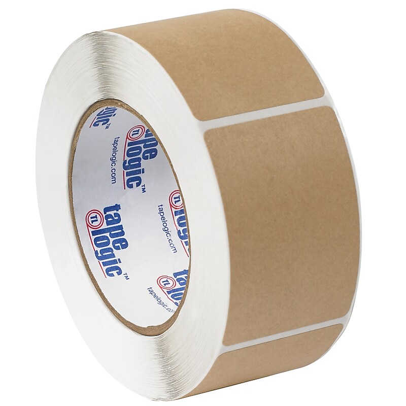 Tape Logic Block Out Labels, 3" x 5", Kraft, 500/Roll (DL1383K) image 1