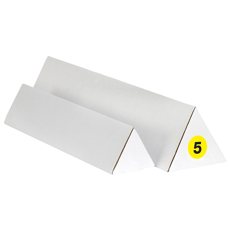 Tape Logic Number Labels, "5", 3" Circle, Fluorescent Yellow, 500/Roll (DL1345) image 1