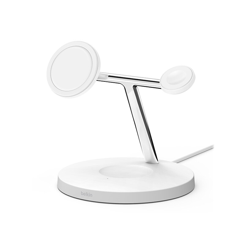 Belkin BOOST CHARGE PRO 3-in-1 Wireless Charger for iPhone 12, White (WIZ009ttWH) image 1