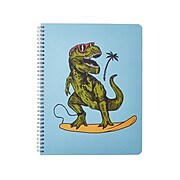 Eccolo Subject Notebook, 8.5" x 11", College-Ruled, 80 Sheets, Assorted Dinosaur Designs (ST820H)
