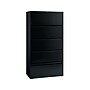 Hirsh HL10000 Series 5-Drawer Lateral File Cabinet, Locking, Letter/Legal, Black, 36" (17902)~#|#~sp127293414_sc7