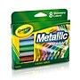 Crayola Metallic Markers, Conical Tip, Assorted, 8/Pack (58-8628)~#|#~sp127374037_sc7