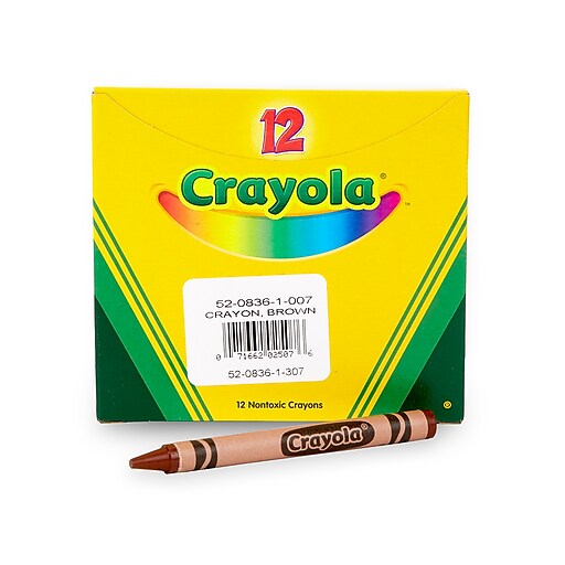 Download Crayola Bulk Crayons Brown 12 Box 52 0836 007 Staples