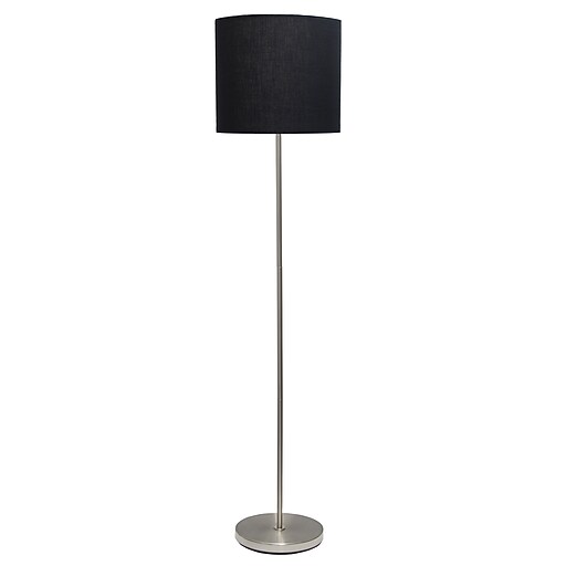 Simple Designs Incandescent Floor Lamp, Black (LF2004BLK) Staples