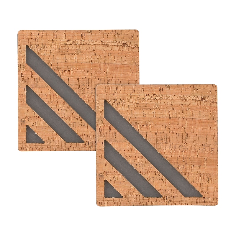 Quartet Cork and EVA Foam Tiles, 0.5' x 0.5', 2/Pack (Q190606F00-STPR) image 1