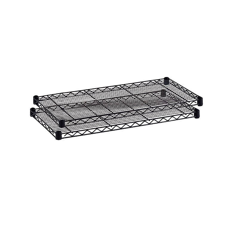 Safco Industrial 2-Shelf Metal Extra Shelf, 36", Black (5287BL) image 1
