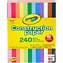 Crayola 12 Colors! Construction Paper, 12" x 9", Assorted Colors, 240/Carton (993200)~#|#~sp127455498_sc7