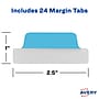 Avery UltraTabs Repositionable Margin Tabs, 2.5" Wide, Assorted Colors, 24/Pack (74768)~#|#~sp127538722_sc7