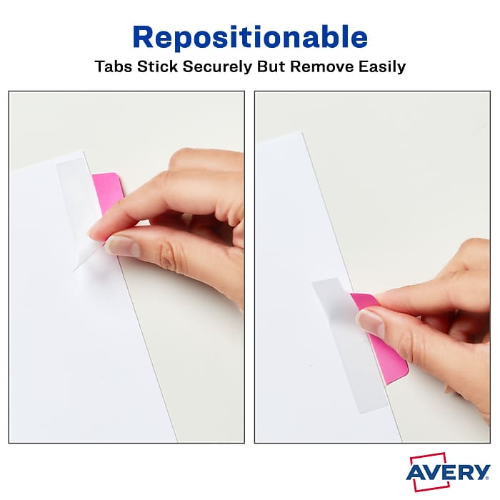 Avery UltraTabs Repositionable Margin Tabs, 2.5