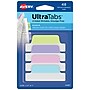 Avery UltraTabs Repositionable Margin Tabs, 2.5" x 1", Assorted Pastel Colors, 6 Tabs/Pad, 8 Pads (74867)~#|#~sp127538861_sc7