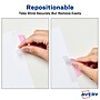 Avery UltraTabs Repositionable Margin Tabs, 2.5" x 1", Assorted Pastel Colors, 6 Tabs/Pad, 8 Pads (74867)~#|#~sp127538863_sc7