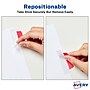 Avery UltraTabs Repositionable Margin Tabs, 2.5" x 1", Assorted Colors, 6 Tabs/Pad, 8 Pads (74866)~#|#~sp127538882_sc7
